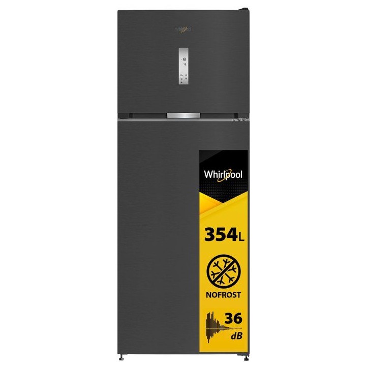 Réfrigérateur double-portes - WHIRLPOOL - WHD26473X5E - Classe D - 477 L - 70 x 74,6 x 186,5 cm - Dark Inox