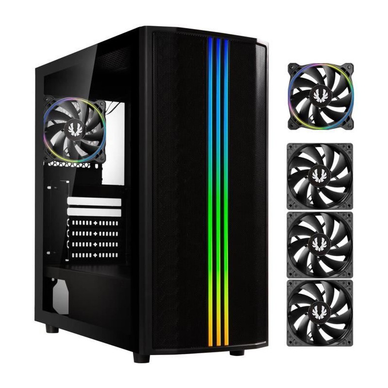 Boitier PC sans alimentation - BITFENIX Saber Mesh (Noir) - Moyen tour Boitier PC sans alimentation - BITFENIX Saber Mesh (Noir) - Moyen tour