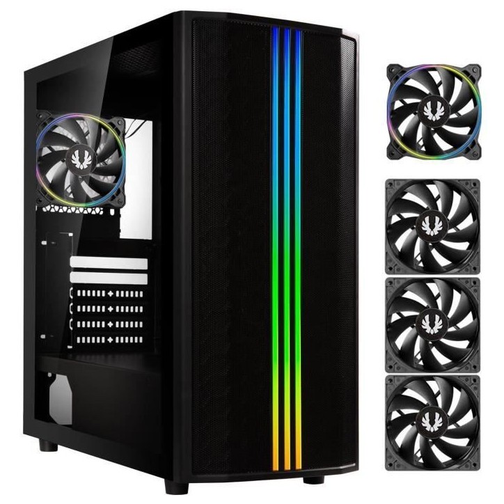 Boitier PC sans alimentation - BITFENIX Saber Mesh (Noir) - Moyen tour - Format ATX Boitier PC sans alimentation - BITFENIX Saber Mesh (Noir) - Moyen tour - Format ATX
