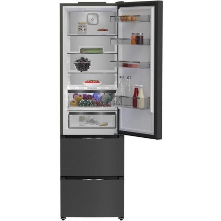Réfrigérateur multiportes - WHIRLPOOL - WHKF6353XBR6E - 351 L - NoFrost - Classe C - Multiflow - 203,5x59,5x66,3 - Dark Inox