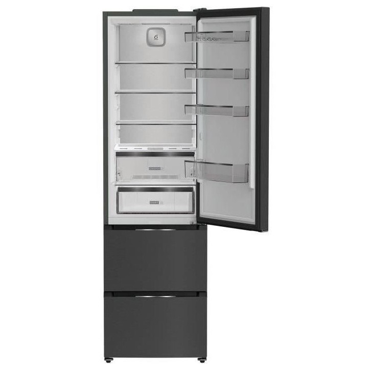Réfrigérateur multiportes - WHIRLPOOL - WHKF6353XBR6E - 351 L - NoFrost - Classe C - Multiflow - 203,5x59,5x66,3 - Dark Inox
