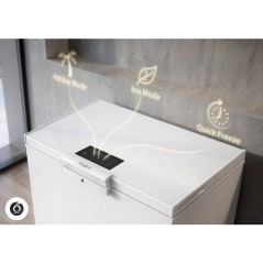 Congélateur coffre - WHIRLPOOL - W3RHS37EW2 - Classe E - 371L - 40db(