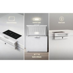 Congélateur coffre - WHIRLPOOL - W3RHS37EW2 - Classe E - 371L - 40db(