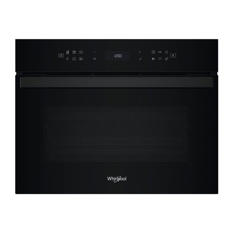 Micro-ondes combiné encastrable - WHIRLPOOL - WCW6O7HTBF - Noir - 59,
