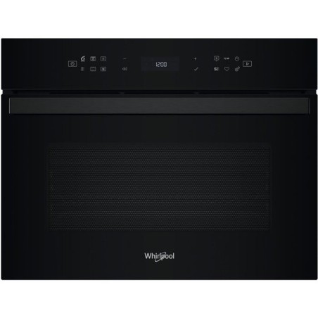 Micro-ondes combiné encastrable - WHIRLPOOL - WCW6O7HTBF - Noir - 59,