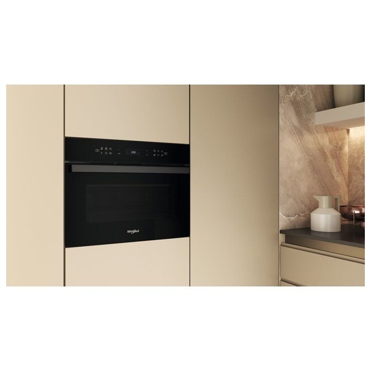 Micro-ondes combiné encastrable - WHIRLPOOL - WCW6O7HTBF - Noir - 59,5 x 55,4 x 45,5 cm Micro-ondes combiné encastrable - WHIRLPOOL - WCW6O7HTBF - Noir - 59,5 x 55,4 x 45,5 cm