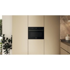 Micro-ondes combiné encastrable - WHIRLPOOL - WCW6O7HTBF - Noir - 59,