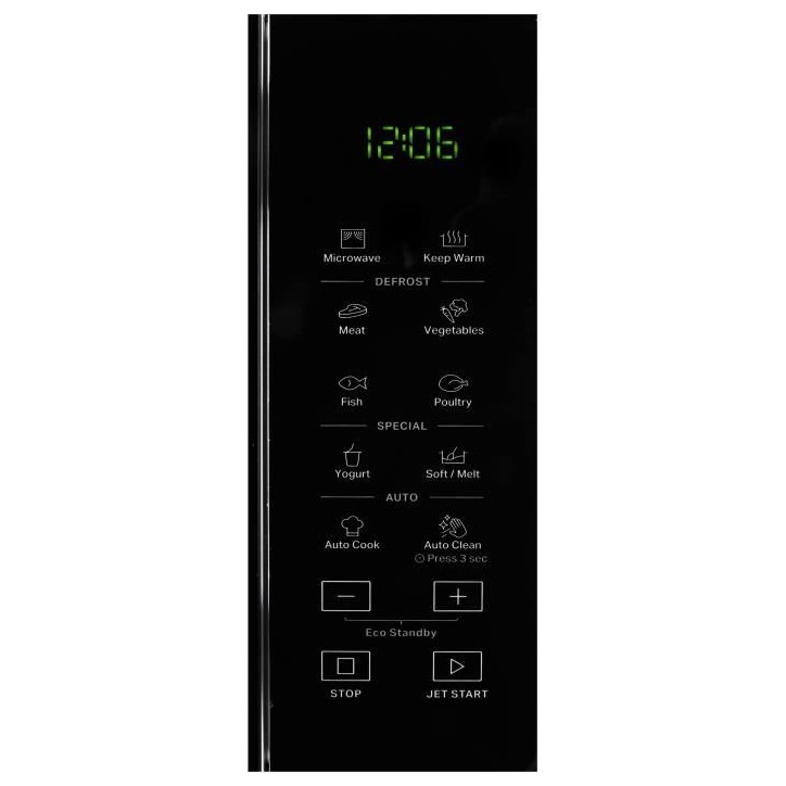 Micro-ondes - WHIRLPOOL - MWP251SB - Silver Black - 900 W - 48,3 x 41,4 x 28,1 cm - 25 L Micro-ondes - WHIRLPOOL - MWP251SB - Silver Black - 900 W - 48,3 x 41,4 x 28,1 cm - 25 L