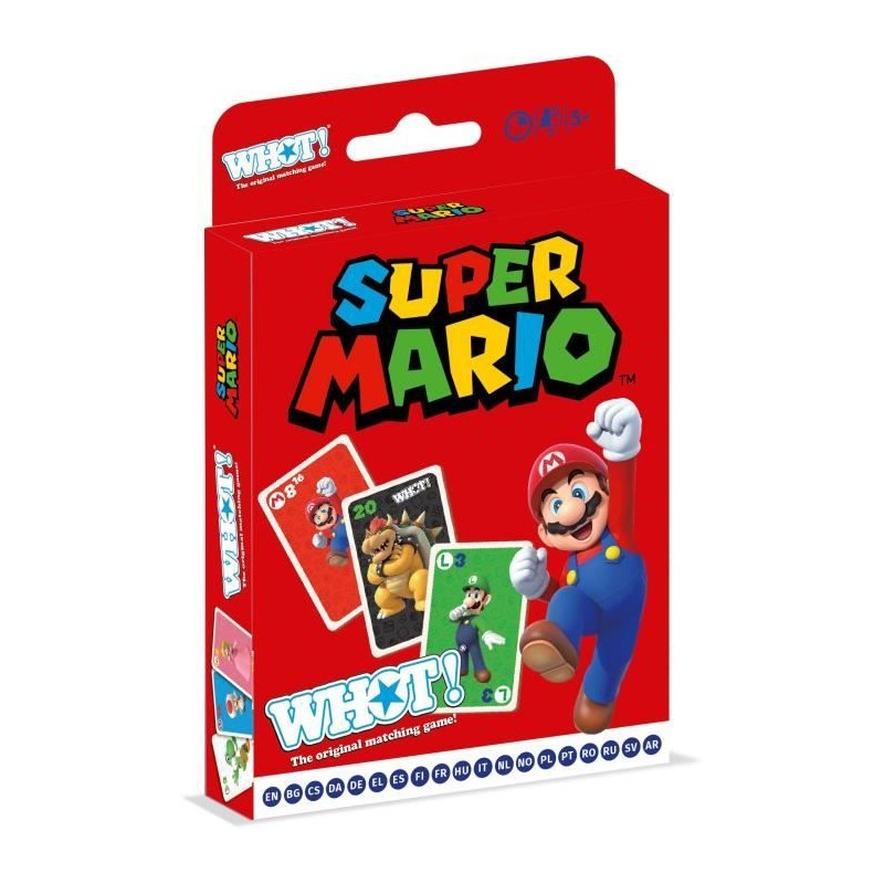 Whot! Super Mario - Jeu de cartes - WINNING MOVES - Jeu de cartes aux