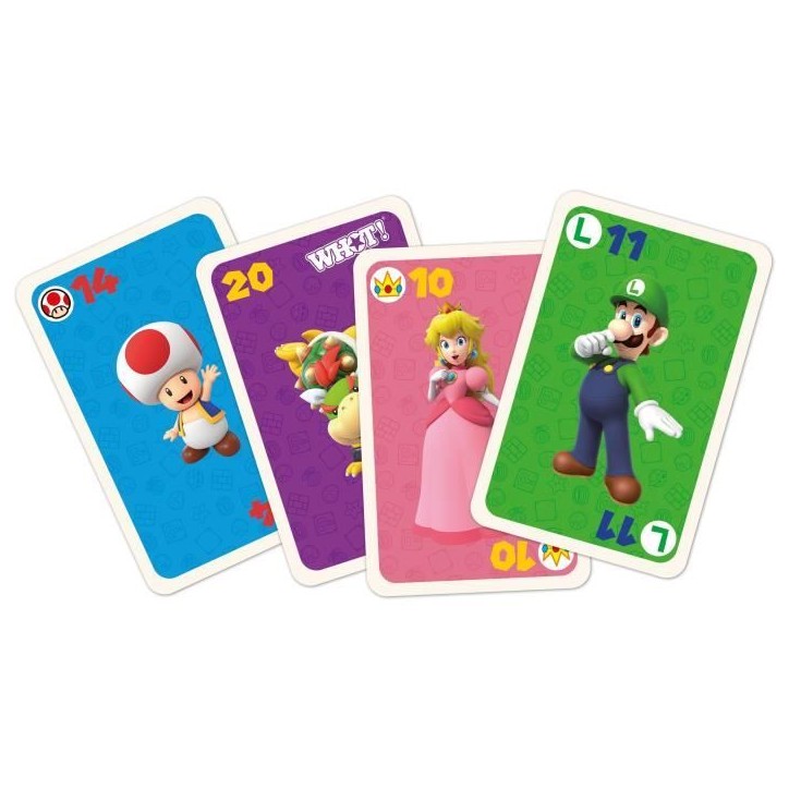 Whot! Super Mario - Jeu de cartes - WINNING MOVES - Jeu de cartes aux couleurs de Super Mario pour toute la famille. Whot! Super Mario - Jeu de cartes - WINNING MOVES - Jeu de cartes aux couleurs de Super Mario pour toute la famille.