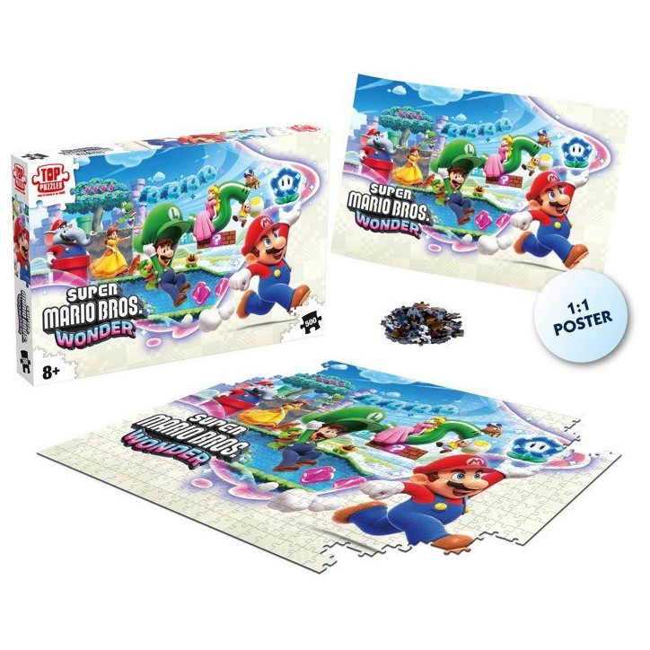 Puzzle - WINNING MOVES - Super Mario Wonder - 500 pieces - Des 8 ans Puzzle - WINNING MOVES - Super Mario Wonder - 500 pieces - Des 8 ans
