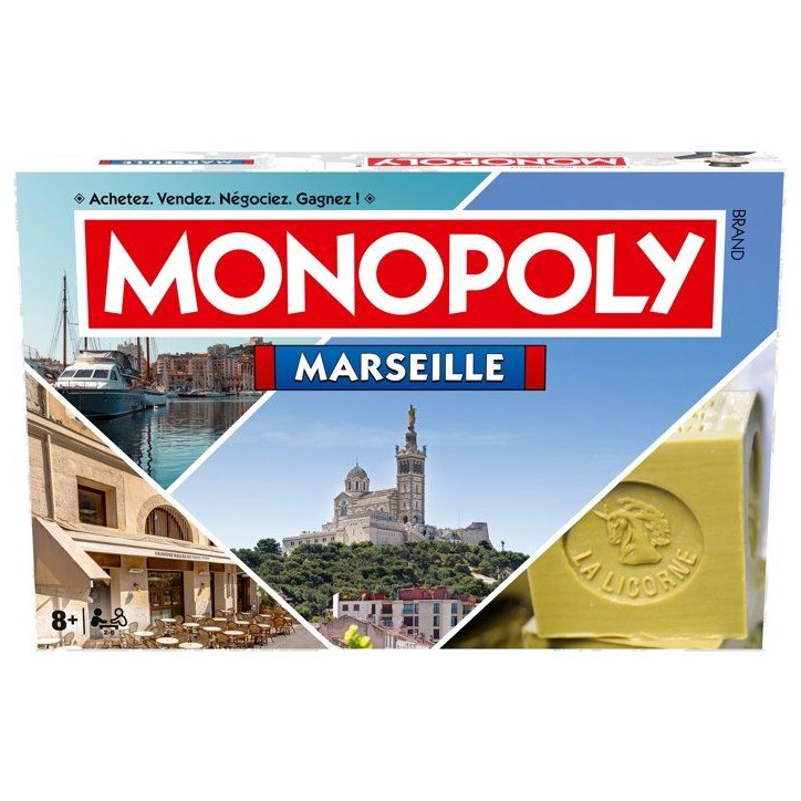 MONOPOLY Marseille - Jeu de société - WINNING MOVES - 2 a 6 joueurs - Des 8 ans