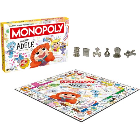 MONOPOLY Mortelle Adele - Jeu de société - WINNING MOVES - Des 8 ans