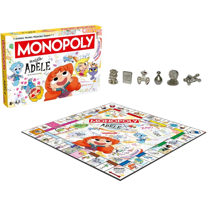 MONOPOLY Mortelle Adele - Jeu de société - WINNING MOVES - Des 8 ans MONOPOLY Mortelle Adele - Jeu de société - WINNING MOVES - Des 8 ans