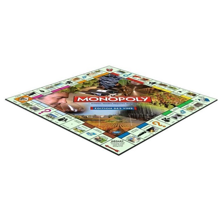MONOPOLY Editions des vins, Jeu de societé, Version française MONOPOLY Editions des vins, Jeu de societé, Version française