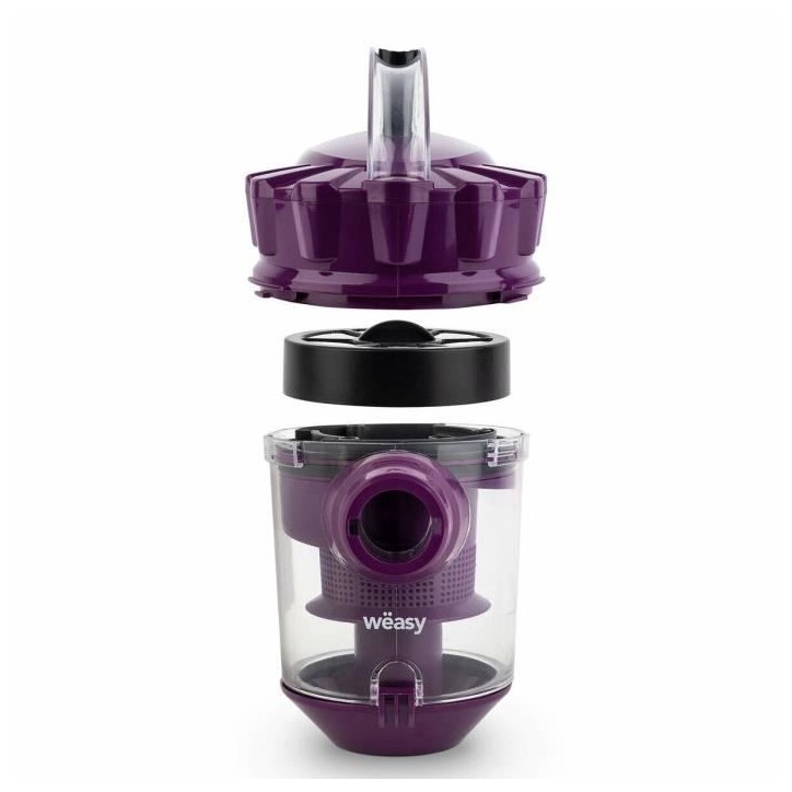Aspirateur Multicyclonique sans sac Weasy WS10 - 1,5L - Cable 4,2m - Classe A - Violet Aspirateur Multicyclonique sans sac Weasy WS10 - 1,5L - Cable 4,2m - Classe A - Violet