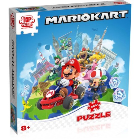 Puzzle - WINNING MOVES - Mario Kart Autour du Monde - 500 pieces - Des