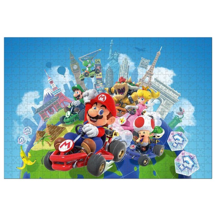 Puzzle - WINNING MOVES - Mario Kart Autour du Monde - 500 pieces - Des 8 ans Puzzle - WINNING MOVES - Mario Kart Autour du Monde - 500 pieces - Des 8 ans