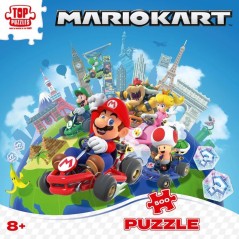Puzzle - WINNING MOVES - Mario Kart Autour du Monde - 500 pieces - Des