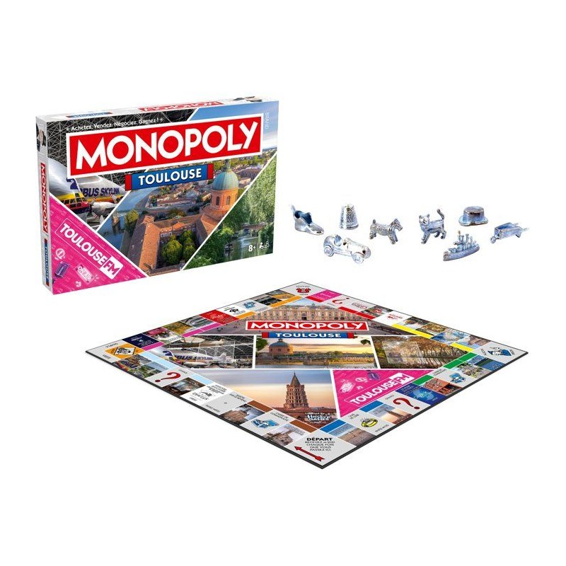MONOPOLY Toulouse - Jeu de société - WINNING MOVES - 2 a 6 joueurs -