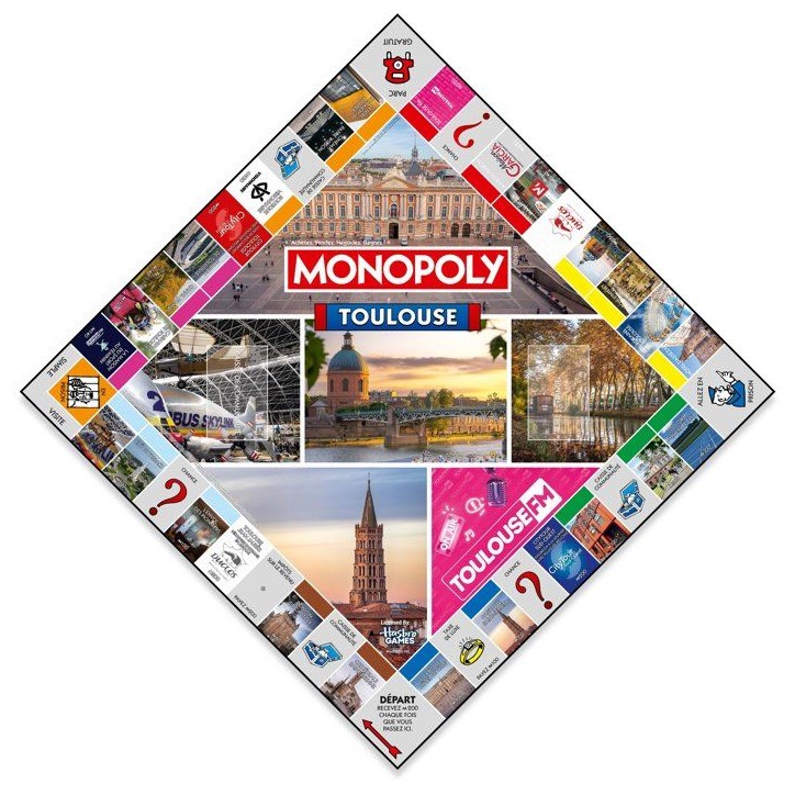 MONOPOLY Toulouse - Jeu de société - WINNING MOVES - 2 a 6 joueurs - Des 8 ans MONOPOLY Toulouse - Jeu de société - WINNING MOVES - 2 a 6 joueurs - Des 8 ans