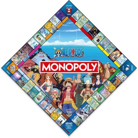MONOPOLY - One Piece nouvelle édition - Jeu de société - WINNING MOVES - 2 a 6 joueurs - Des 12 ans