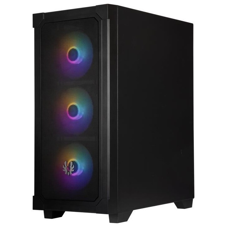 Boîtier PC - BITFENIX - Graph ARGB - Moyen tour - ATX - Noir - 4 ventilateurs A-RGB
