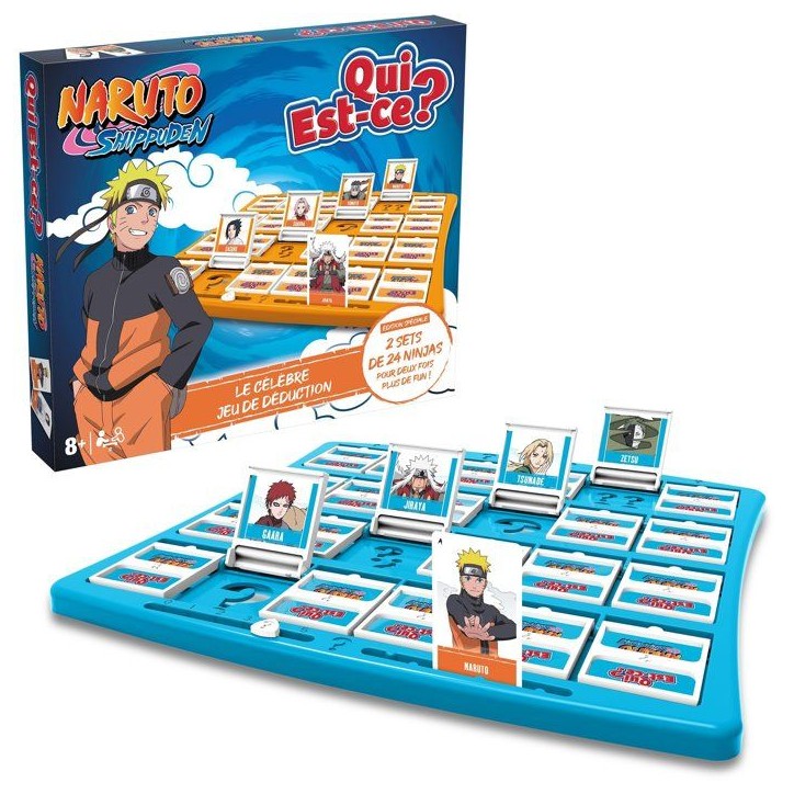 QUI EST-CE ? Naruto Shippuden - Jeu de société - WINNING MOVES - Des 8 ans QUI EST-CE ? Naruto Shippuden - Jeu de société - WINNING MOVES - Des 8 ans