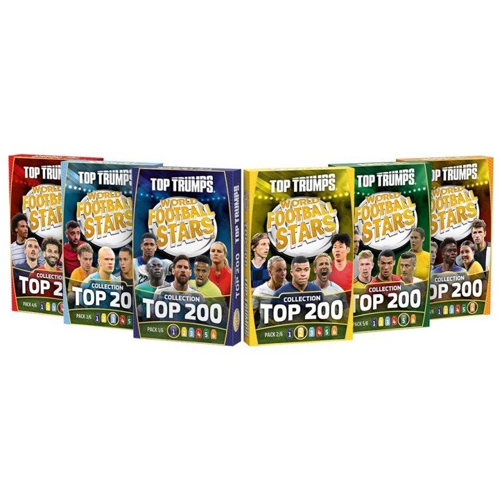 Top Trumps World Football Stars TOP 200 - Pack collector - Jeu de société - WINNING MOVES - 1 joueur ou plus - Des 6 ans Top Trumps World Football Stars TOP 200 - Pack collector - Jeu de société - WINNING MOVES - 1 joueur ou plus - Des 6 ans