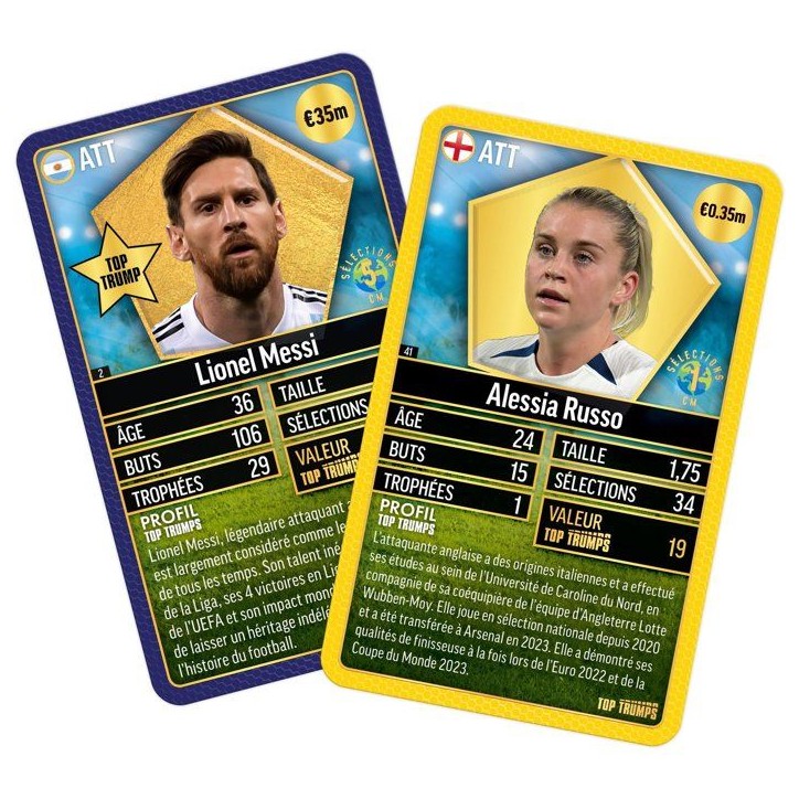 Top Trumps World Football Stars TOP 200 - Pack collector - Jeu de société - WINNING MOVES - 1 joueur ou plus - Des 6 ans Top Trumps World Football Stars TOP 200 - Pack collector - Jeu de société - WINNING MOVES - 1 joueur ou plus - Des 6 ans