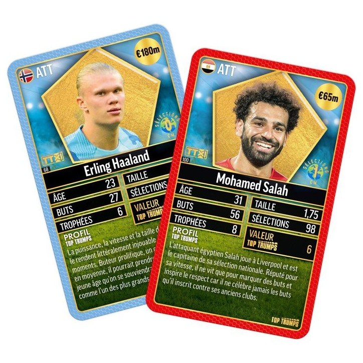 Top Trumps World Football Stars TOP 200 - Pack collector - Jeu de société - WINNING MOVES - 1 joueur ou plus - Des 6 ans Top Trumps World Football Stars TOP 200 - Pack collector - Jeu de société - WINNING MOVES - 1 joueur ou plus - Des 6 ans