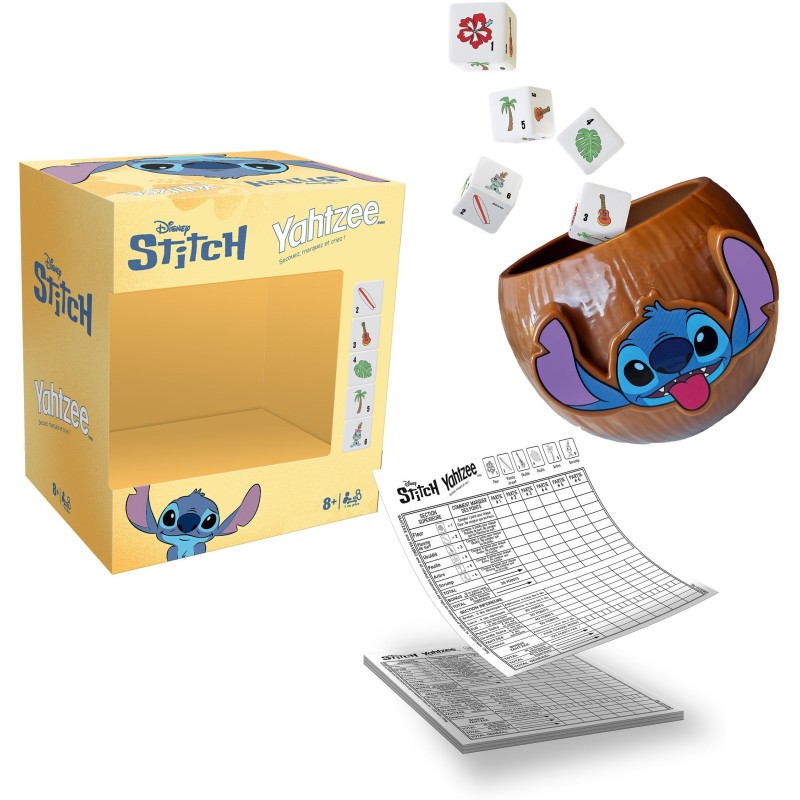 Yahtzee Stitch, Jeu de société de dé et de voyage, Jeu Stitch Disne