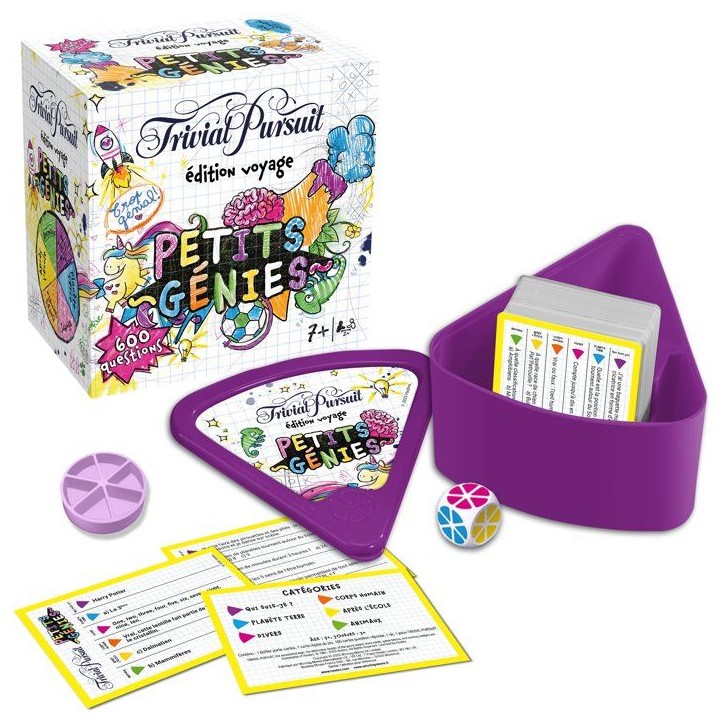 TRIVIAL PURSUIT VOYAGE Les petits génies - Jeu de société - WINNING MOVES - 2 joueurs minimum - Des 8 ans TRIVIAL PURSUIT VOYAGE Les petits génies - Jeu de société - WINNING MOVES - 2 joueurs minimum - Des 8 ans