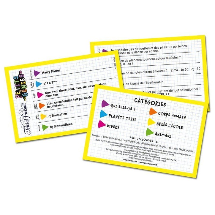 TRIVIAL PURSUIT VOYAGE Les petits génies - Jeu de société - WINNING MOVES - 2 joueurs minimum - Des 8 ans TRIVIAL PURSUIT VOYAGE Les petits génies - Jeu de société - WINNING MOVES - 2 joueurs minimum - Des 8 ans