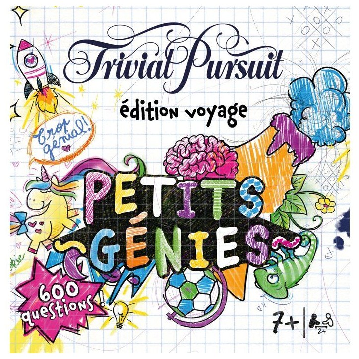 TRIVIAL PURSUIT VOYAGE Les petits génies - Jeu de société - WINNING MOVES - 2 joueurs minimum - Des 8 ans TRIVIAL PURSUIT VOYAGE Les petits génies - Jeu de société - WINNING MOVES - 2 joueurs minimum - Des 8 ans