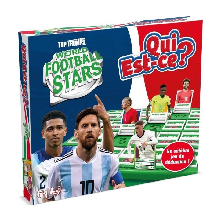 QUI EST-CE ? World Football Stars - Jeu de société - WINNING MOVES - Des 6 ans QUI EST-CE ? World Football Stars - Jeu de société - WINNING MOVES - Des 6 ans