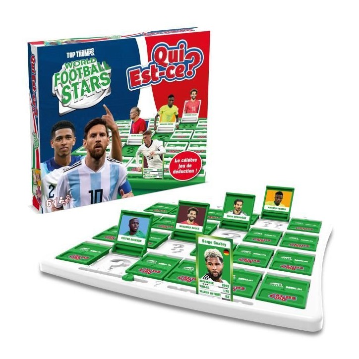 QUI EST-CE ? World Football Stars - Jeu de société - WINNING MOVES - Des 6 ans QUI EST-CE ? World Football Stars - Jeu de société - WINNING MOVES - Des 6 ans