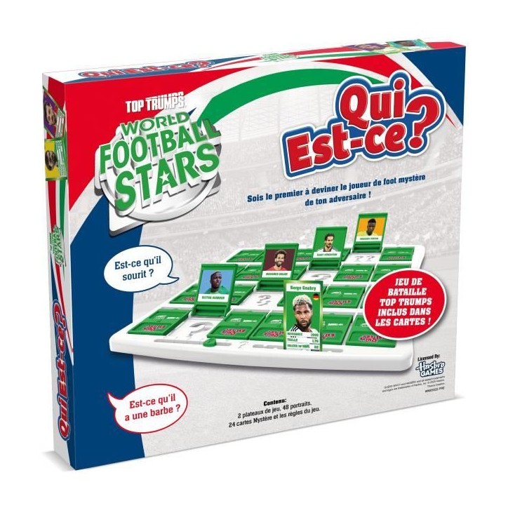 QUI EST-CE ? World Football Stars - Jeu de société - WINNING MOVES - Des 6 ans QUI EST-CE ? World Football Stars - Jeu de société - WINNING MOVES - Des 6 ans