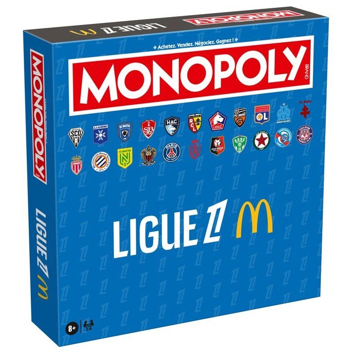 MONOPOLY - Ligue 1 McDonald's - Jeu de société - WINNING MOVES - 2 a 6 joueurs - Des 8 ans MONOPOLY - Ligue 1 McDonald's - Jeu de société - WINNING MOVES - 2 a 6 joueurs - Des 8 ans