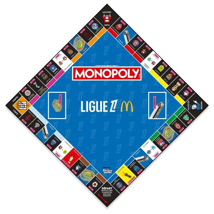 MONOPOLY - Ligue 1 McDonald's - Jeu de société - WINNING MOVES - 2 a 6 joueurs - Des 8 ans MONOPOLY - Ligue 1 McDonald's - Jeu de société - WINNING MOVES - 2 a 6 joueurs - Des 8 ans