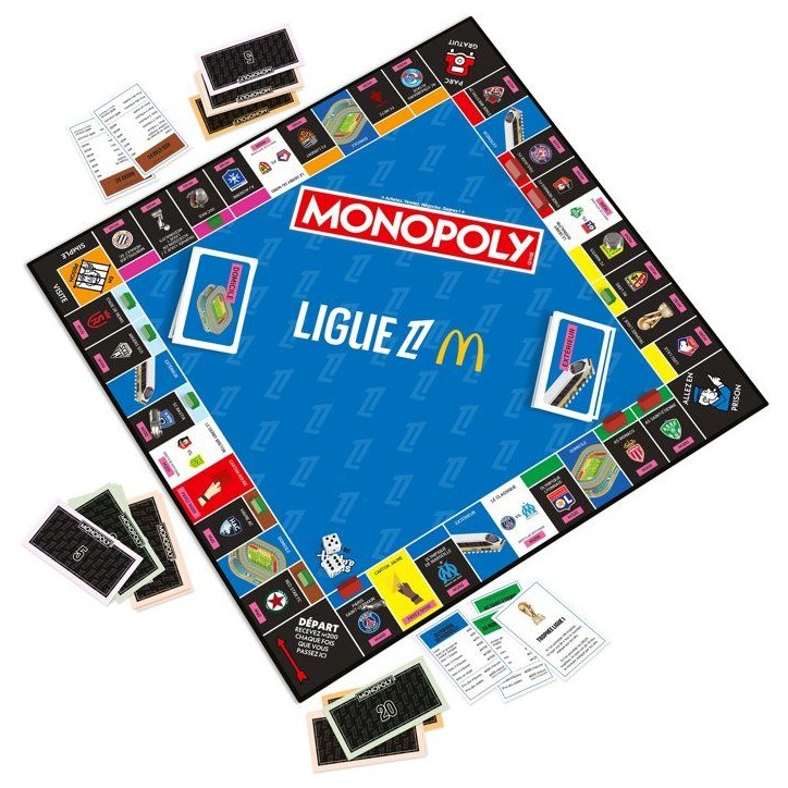 MONOPOLY - Ligue 1 McDonald's - Jeu de société - WINNING MOVES - 2 a 6 joueurs - Des 8 ans MONOPOLY - Ligue 1 McDonald's - Jeu de société - WINNING MOVES - 2 a 6 joueurs - Des 8 ans