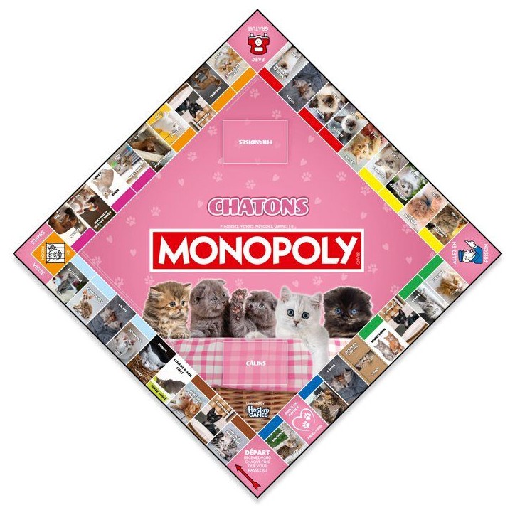 MONOPOLY - Chatons - Jeu de société - WINNING MOVES - 2 a 6 joueurs - Des 8 ans MONOPOLY - Chatons - Jeu de société - WINNING MOVES - 2 a 6 joueurs - Des 8 ans