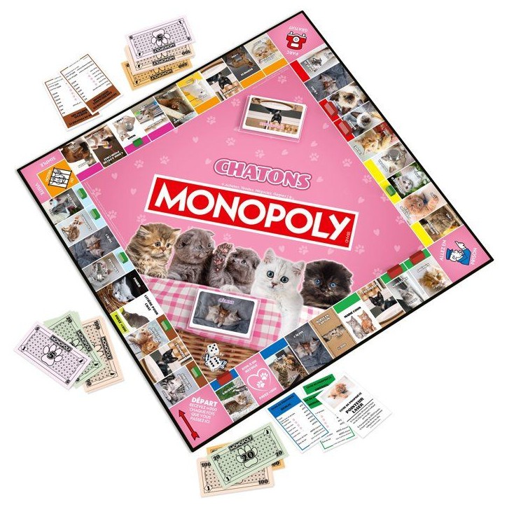 MONOPOLY - Chatons - Jeu de société - WINNING MOVES - 2 a 6 joueurs - Des 8 ans MONOPOLY - Chatons - Jeu de société - WINNING MOVES - 2 a 6 joueurs - Des 8 ans