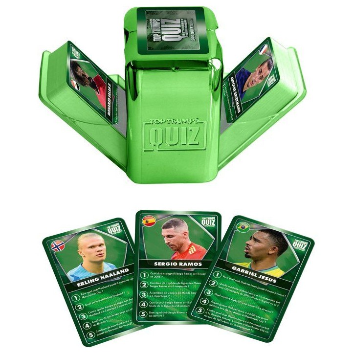 Quiz World Football Stars 2026 - Jeu de cartes - WINNING MOVES - 2 a 6 joueurs - Des 8 ans Quiz World Football Stars 2026 - Jeu de cartes - WINNING MOVES - 2 a 6 joueurs - Des 8 ans