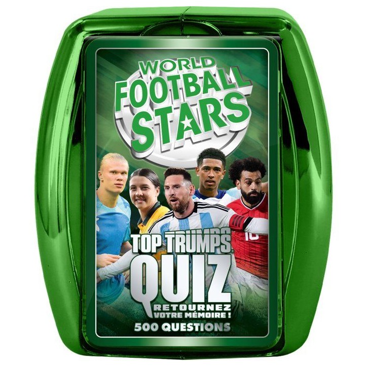 Quiz World Football Stars 2026 - Jeu de cartes - WINNING MOVES - 2 a 6 joueurs - Des 8 ans Quiz World Football Stars 2026 - Jeu de cartes - WINNING MOVES - 2 a 6 joueurs - Des 8 ans