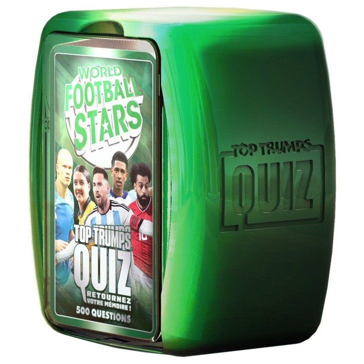 Quiz World Football Stars 2026 - Jeu de cartes - WINNING MOVES - 2 a 6 joueurs - Des 8 ans Quiz World Football Stars 2026 - Jeu de cartes - WINNING MOVES - 2 a 6 joueurs - Des 8 ans