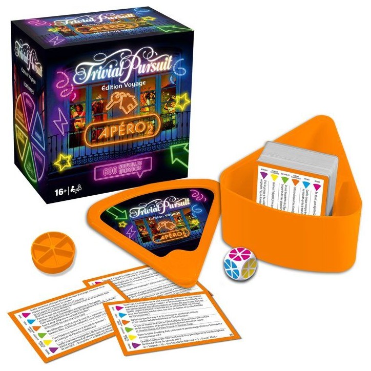 TRIVIAL PURSUIT VOYAGE Apéro volume 2 - Jeu de société - WINNING MOVES - 2 joueurs minimum - Des 16 ans TRIVIAL PURSUIT VOYAGE Apéro volume 2 - Jeu de société - WINNING MOVES - 2 joueurs minimum - Des 16 ans