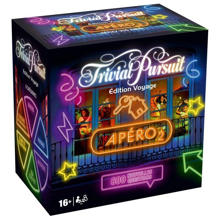TRIVIAL PURSUIT VOYAGE Apéro volume 2 - Jeu de société - WINNING MOVES - 2 joueurs minimum - Des 16 ans TRIVIAL PURSUIT VOYAGE Apéro volume 2 - Jeu de société - WINNING MOVES - 2 joueurs minimum - Des 16 ans