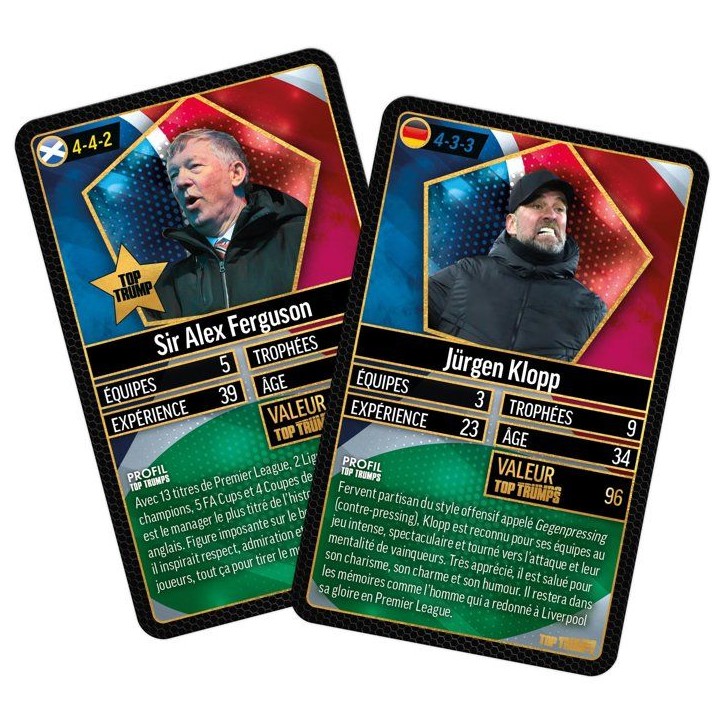 Top Trumps World Football Stars TOP 200 - Starter kit nouvelle édition - Jeu de société - WINNING MOVES - Des 6 ans Top Trumps World Football Stars TOP 200 - Starter kit nouvelle édition - Jeu de société - WINNING MOVES - Des 6 ans