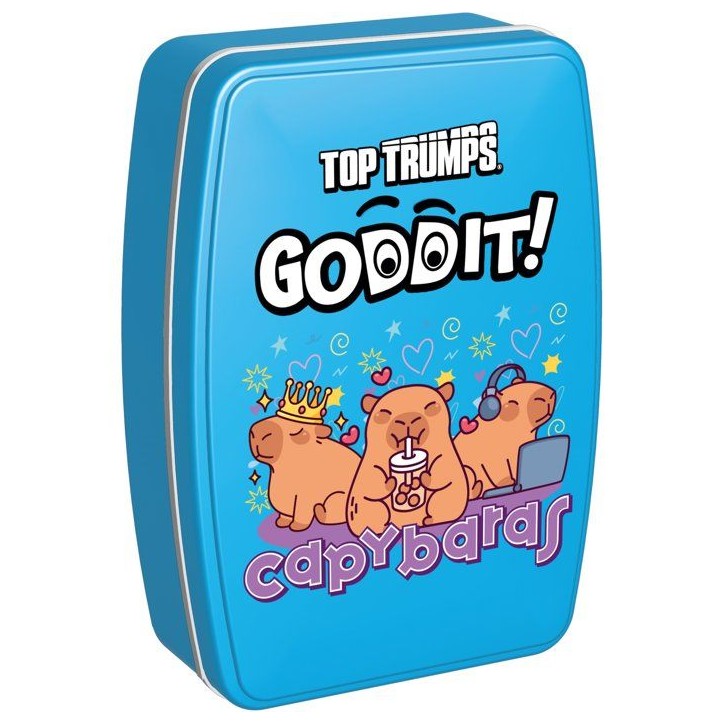 GODDIT - Top Trumps Capybaras - Jeu de cartes - WINNING MOVES - 1 a 6 joueurs - Des 6 ans GODDIT - Top Trumps Capybaras - Jeu de cartes - WINNING MOVES - 1 a 6 joueurs - Des 6 ans